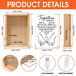 Custom Frame Light Box - Personalized Anniversary Wedding Gifts For Husband And Wife, Him And Her - Together We Choose Us
