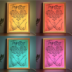 Custom Frame Light Box - Personalized Anniversary Wedding Gifts For Husband And Wife, Him And Her - Together We Choose Us