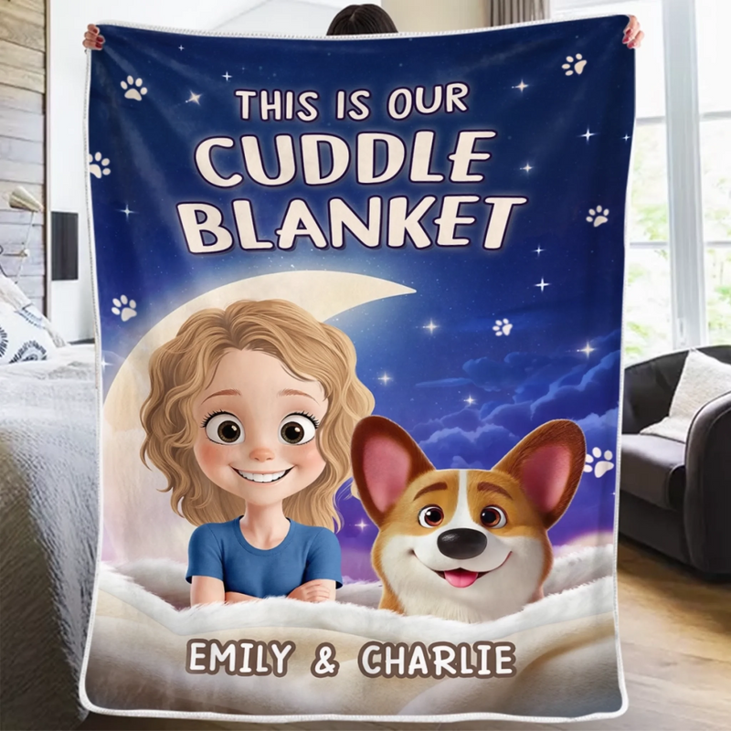 Custom Blanket - Personalized Birthday Gifts For Dog Cat Lovers, Dog Dad And Mom, Cat Owners - Peace Smells Like Home