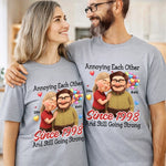 Custom Unisex T-shirt, Premium T-shirt, Hoodie - Personalized Anniversary Wedding Gifts For Husband And Wife, Him And Her - Our Love Feels Steady Warm