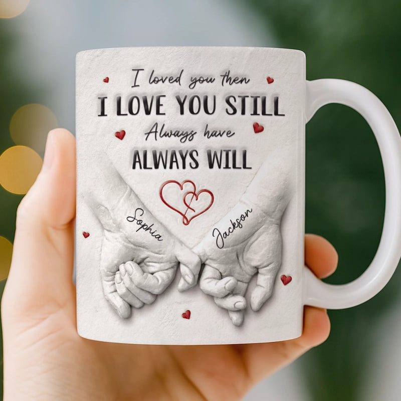 Custom 3D Inflated Effect Printed Mug - Personalized Anniversary Wedding Gifts For Husband And Wife, Him And Her - Love Grows Stronger With Us
