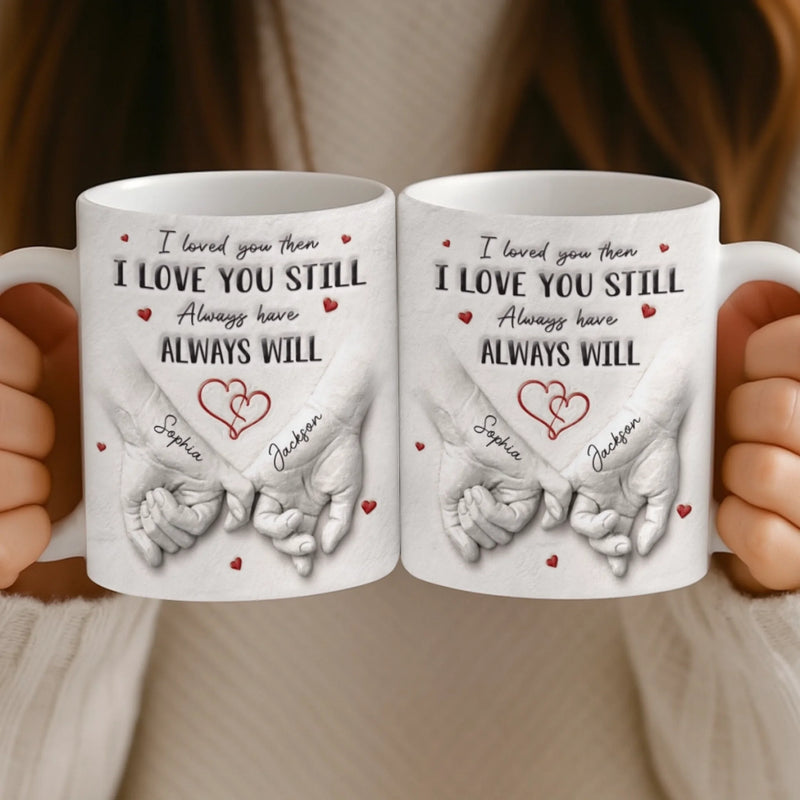Custom 3D Inflated Effect Printed Mug - Personalized Anniversary Wedding Gifts For Husband And Wife, Him And Her - Love Grows Stronger With Us
