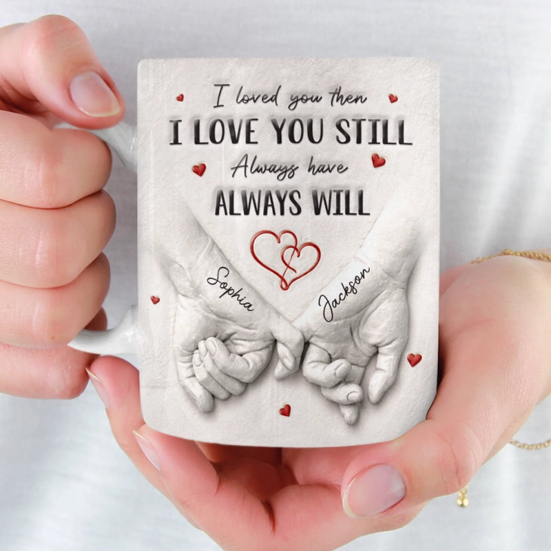 Custom 3D Inflated Effect Printed Mug - Personalized Anniversary Wedding Gifts For Husband And Wife, Him And Her - Love Grows Stronger With Us