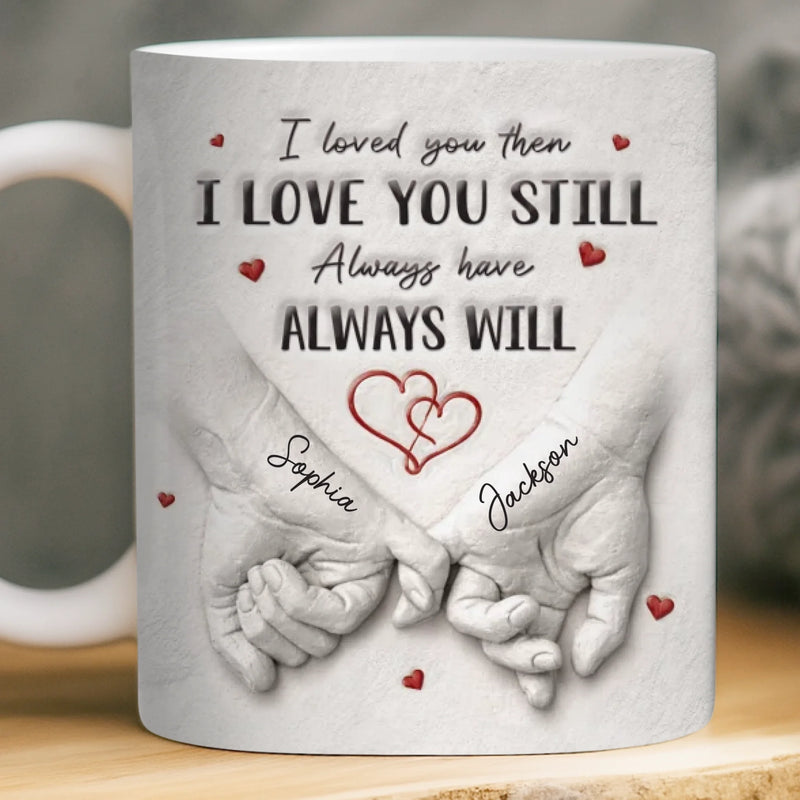 Custom 3D Inflated Effect Printed Mug - Personalized Anniversary Wedding Gifts For Husband And Wife, Him And Her - Love Grows Stronger With Us