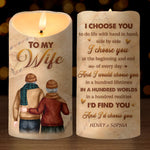I'd Find You And I'd Choose You - Couple Personalized Custom LED Candle - Gift For Husband Wife, Anniversary