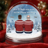 Custom Acrylic Snow Globe - Personalized Christmas Memorial Sympathy Gifts For Loss Of Mom, Dad - Love Remains Though You Are Gone