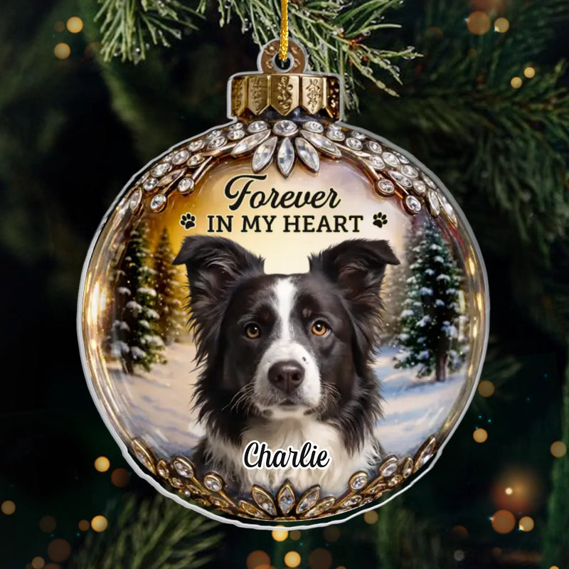 Custom Photo Acrylic Ornament - Personalized Pet Christmas Memorial Sympathy Gifts For Dog Lovers, Cat Lovers - Every Star Carries Your Light