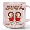 Marble Mug - Personalized Best Friend Birthday Gifts For Women - Savage Besties Club, Gifts For Best Friend Woman, Sisters, BFF