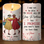 Forever And Always, My Bestie - Bestie Personalized Custom LED Candle - Christmas Gift For Best Friends, Sisters