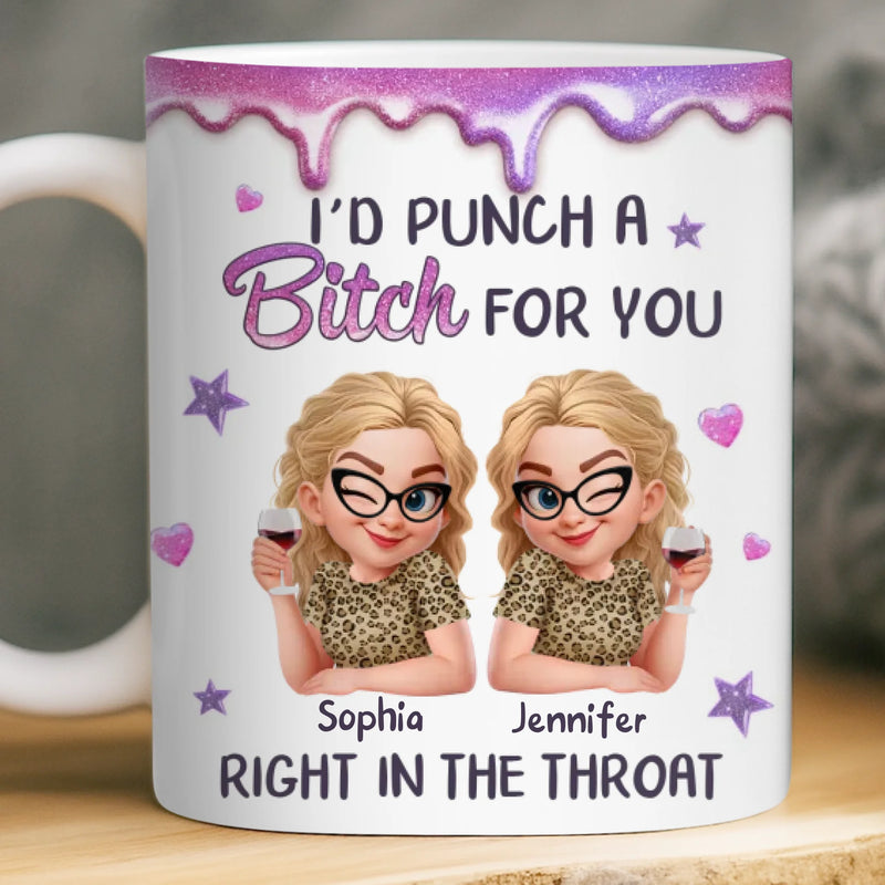 Custom Mug - Personalized Best Friend Birthday Gifts For Women, Besties, Sisters, BFF - Partners In Laughs