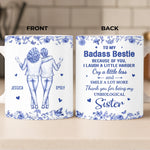 Custom Mug - Personalized Best Friend Birthday Gifts For BFF, Sisters, Bestie - Living The Bestie Life