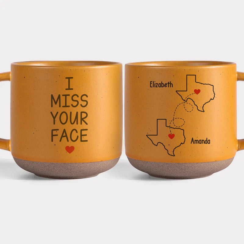 Never Too Far To Have Tea Together - Bestie Personalized Custom Printed Pottery Mug - Christmas Gift For Best Friends, BFF, Sisters