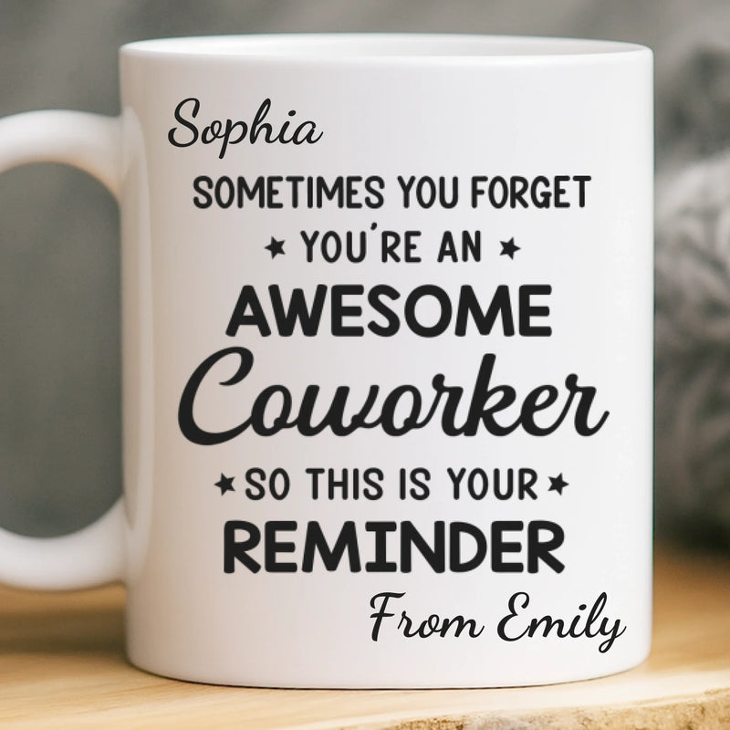 Custom Mug - Personalized Birthday Gifts For Coworker, Work Bestie - Work Besties Make Mondays Bearable