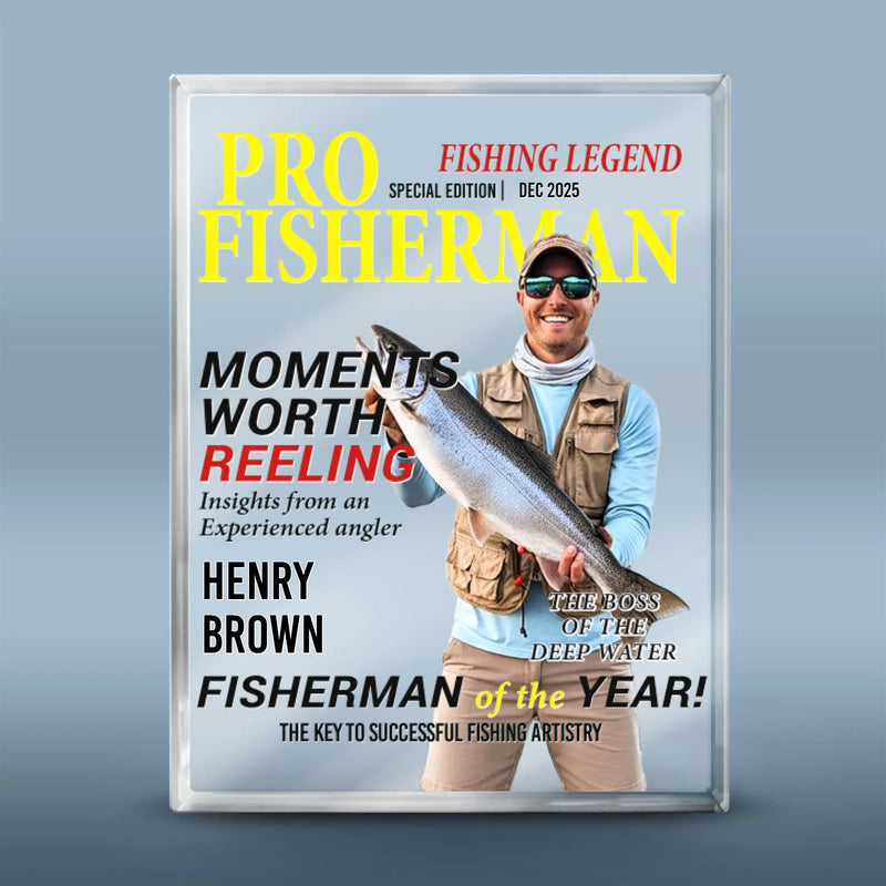 Custom Rectangle Shaped Acrylic Plaque - Personalized Birthday Gifts For Fisherman - Reely Good At This