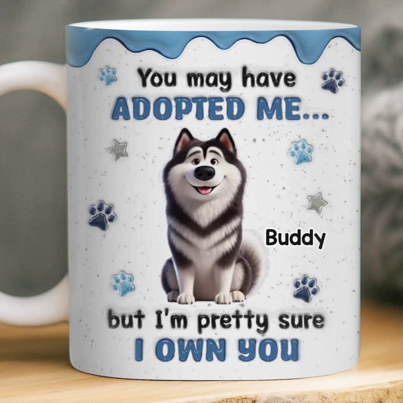 Custom Mug - Personalized Birthday Gifts For Dog Lovers, Dog Dad And Mom - My Therapist Has A Fur Coat