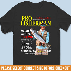 Custom Photo Unisex T-shirt, Premium T-shirt, Hoodie - Personalized Christmas Birthday Fishing Gifts For Fisherman - Living The Reel Dream