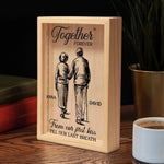 Custom Frame Light Box - Personalized Anniversary Wedding Gifts For Husband And Wife, Him And Her - Our Love Lights The Way