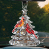 Custom Cardinal Acrylic Car Ornament - Personalized Memorial Sympathy Gifts For Loss Of Mom, Dad - Your Spirit Walks Beside Me