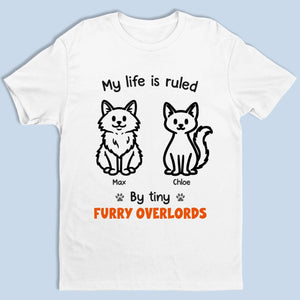 Custom Unisex T-shirt, Premium T-shirt, Hoodie - Personalized Birthday Gifts For Cat Lovers, Cat Mom And Dad - Ruled By Tiny Bosses