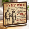 Custom 2-Layered Wooden Plaque - Personalized Anniversary Wedding Gifts For Husband And Wife, Him And Her - Together Feels So Right