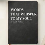 Custom Leather Writing Journal - Personalized Bookish Gifts For Book Lovers, Bookworms, Readers - Moments Turned Into Words
