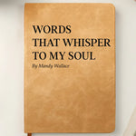 Custom Leather Writing Journal - Personalized Bookish Gifts For Book Lovers, Bookworms, Readers - Moments Turned Into Words