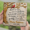 Custom Square Shaped Stone With Stand - Personalized Memorial Sympathy Gifts For Loss Of Mom, Dad - Memories Never Fade