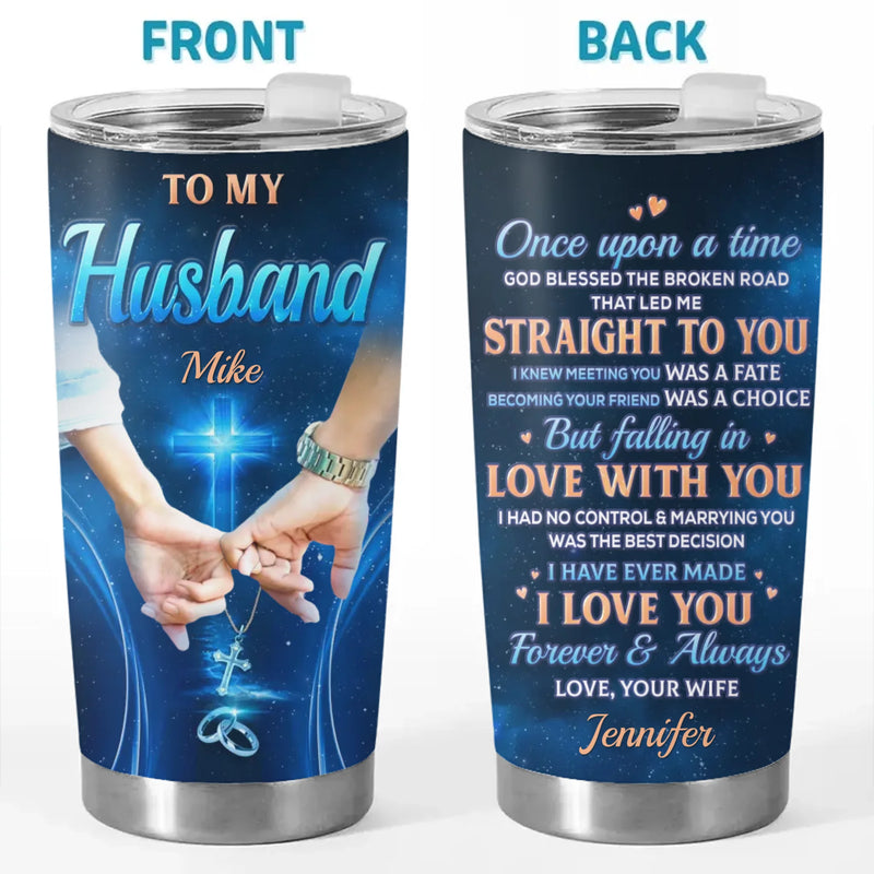 Custom Tumbler - Personalized Anniversary Wedding Gifts For Husband And Wife, Him And Her - Infinite Love, Infinite Us