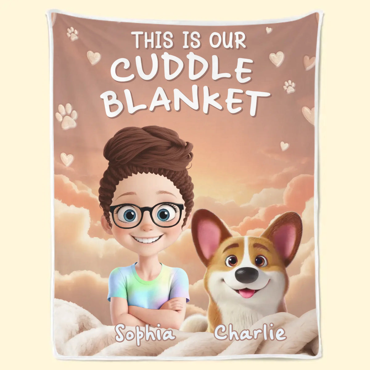 Custom Blanket - Personalized Birthday Gifts For Dog Lovers, Dog Dad And Mom - Snuggles Powered By Paws