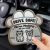 Custom Car Visor Clip - Personalized Birthday Gifts For Dog Cat Lovers, Dog Dad And Mom, Cat Owners - Drive Safe, Love Waits