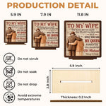 Custom 2-Layered Wooden Plaque - Personalized Anniversary Wedding Gifts For Husband And Wife, Him And Her - Our Bond Feels Natural