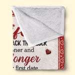 Custom Blanket - Personalized Anniversary Wedding Gifts For Husband And Wife, Him And Her - You And Me Feels Right