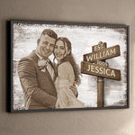 Custom Photo Horizontal Poster - Personalized Anniversary Wedding Gifts For Husband And Wife, Him And Her - Love Chosen Again Today