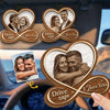 Custom Photo Car Visor Clip - Personalized Anniversary Wedding Gifts For Husband And Wife, Him And Her - Our Bond Feels Natural