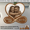 Custom Photo Car Visor Clip - Personalized Anniversary Wedding Gifts For Husband And Wife, Him And Her - Our Bond Feels Natural