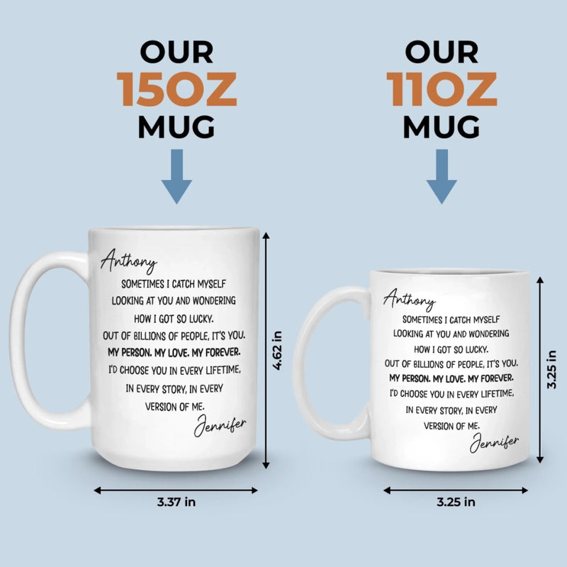 Custom Mug - Personalized Anniversary Wedding Gifts For Husband And Wife, Him And Her - Chosen Every Single Day