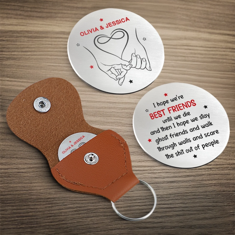 Custom Pocket Hug - Personalized Best Friend Birthday Gifts For Women, Besties, Sisters, BFF - Always With You Bestie