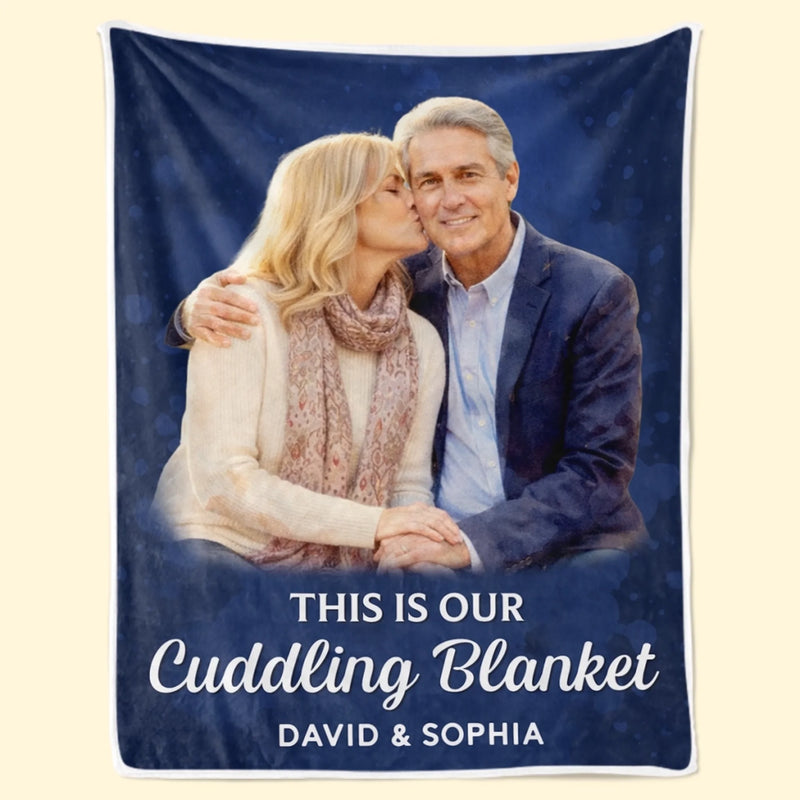 Custom Photo Blanket - Personalized Anniversary Wedding Gifts For Husband And Wife, Him And Her - Side By Side Feels Good