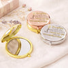 Custom Compact Mirror - Personalized Birthday Gifts For Daughter - A Mother’s Love, Forever Wrapped Around You