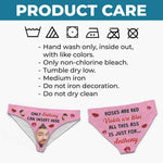 Custom Photo Women Briefs - Personalized Anniversary Wedding Gifts For Husband And Wife, Him And Her - Just For You