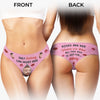Custom Photo Women Briefs - Personalized Anniversary Wedding Gifts For Husband And Wife, Him And Her - Just For You