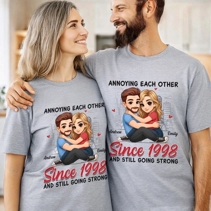 Custom Unisex T-shirt, Premium T-shirt, Hoodie - Personalized Anniversary Wedding Gifts For Husband And Wife, Him And Her - Together Feels Just Right