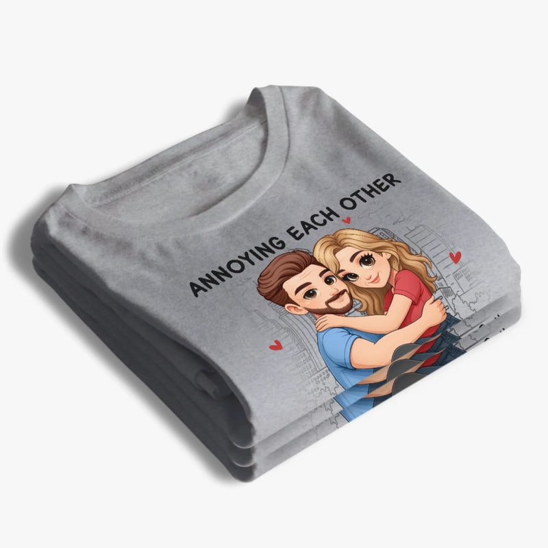 Custom Unisex T-shirt, Premium T-shirt, Hoodie - Personalized Anniversary Wedding Gifts For Husband And Wife, Him And Her - Together Feels Just Right