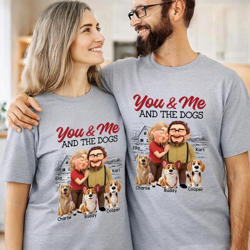 Custom Unisex T-shirt, Premium T-shirt, Hoodie - Personalized Anniversary Wedding Gifts For Husband And Wife, Dog Cat Lovers - You Are My Safe Place