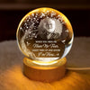 Custom Photo Crystal Globe Lamp - Personalized Memorial Sympathy Gifts For Loss Of Mom, Dad - A Love That Remains