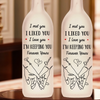 Custom Bottle Lamp - Personalized Anniversary Wedding Gifts For Husband And Wife, Him And Her - Together For A Lifetime