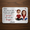 Custom Aluminum Wallet Card - Personalized Anniversary Wedding Gifts For Husband And Wife, Him And Her - Our Hearts Move As One