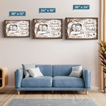 Custom Photo Horizontal Canvas - Personalized Anniversary Wedding Gifts For Husband And Wife, Him And Her - Choosing Love Every Morning