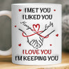 Custom 3D Inflated Effect Printed Mug - Personalized Anniversary Wedding Gifts For Husband And Wife, Him And Her - You Are My Constant Joy