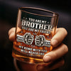 Custom Whiskey Glass - Personalized Birthday Gifts For Brother - Family By Chance, Brothers Forever